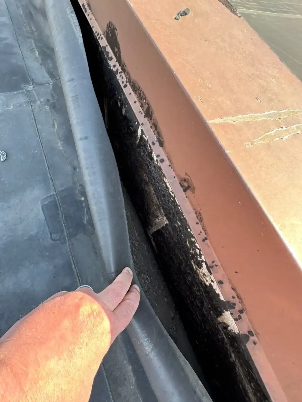 Commercial roof inspection documented in Warsaw